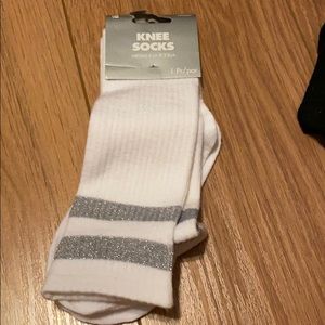 White Knee socks